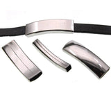 5pcs Stainless Steel Tube Beads Large Holes for Men Leather Bracelet DIY