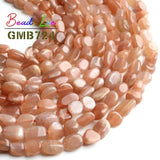 6-8MM Sunstone Freeform Beads 15 Inches