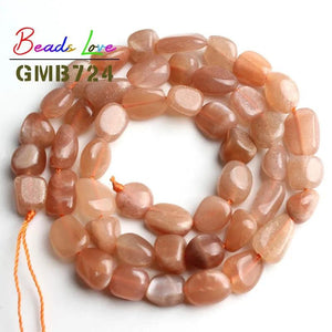 6-8MM Sunstone Freeform Beads 15 Inches