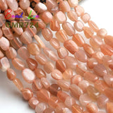 6-8MM Sunstone Freeform Beads 15 Inches