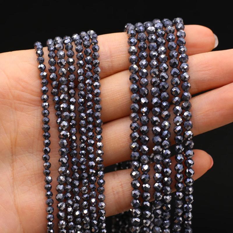 Terahertz Faceted Small Beads for Jewelry Making DIY