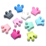 10Pcs Crown Shape Teether Beads Baby Silicone Teething Toys BPA