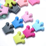 10Pcs Crown Shape Teether Beads Baby Silicone Teething Toys BPA
