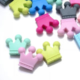 10Pcs Crown Shape Teether Beads Baby Silicone Teething Toys BPA