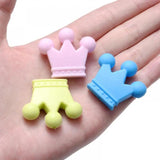 10Pcs Crown Shape Teether Beads Baby Silicone Teething Toys BPA