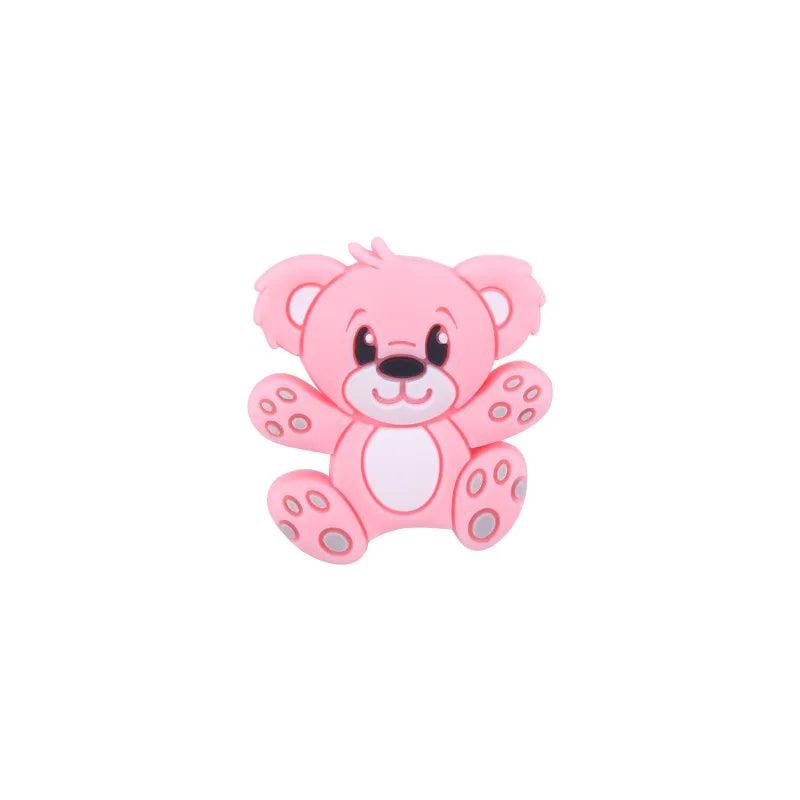 5Pcs Animal Silicone Beads Baby Teething Chew Molar Beads