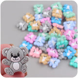 5Pcs Animal Silicone Beads Baby Teething Chew Molar Beads