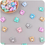 5Pcs Animal Silicone Beads Baby Teething Chew Molar Beads
