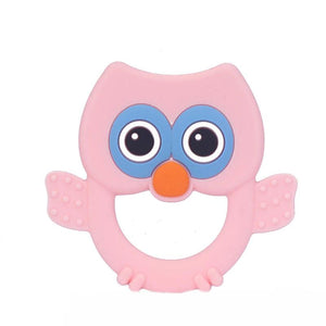 1Pcs Owl Silicone Teether Chew Beads DIY Teething Accessory