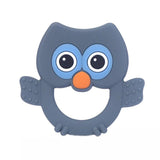1Pcs Owl Silicone Teether Chew Beads DIY Teething Accessory