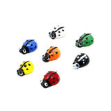 17pcs Mixed Ladybug Lampwork Glass Beads 20x14mm Crafts Animal Beetle Shape