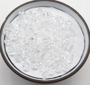 500Pcs Bicone Glass Beads Charms 4mm Mixed Colors for Jewelry Making