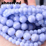 Purple Agate Stone Beads 4-12mm for Jewelry Making DIY