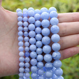 Purple Agate Stone Beads 4-12mm for Jewelry Making DIY