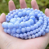 Purple Agate Stone Beads 4-12mm for Jewelry Making DIY