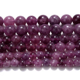 Natural Round Stone Beads Thunder Crystal Spacer Beads for DIY Jewelry Making