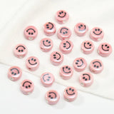 10pcs 10mm Smile Face Ceramic Beads Colorful Ceramics Bead DIY Necklace Bracelet