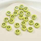 10pcs 10mm Smile Face Ceramic Beads Colorful Ceramics Bead DIY Necklace Bracelet