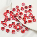 10pcs 10mm Smile Face Ceramic Beads Colorful Ceramics Bead DIY Necklace Bracelet