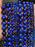 Tiger Eye Stone Round Beads 4mm-12mm For Jewelry Making