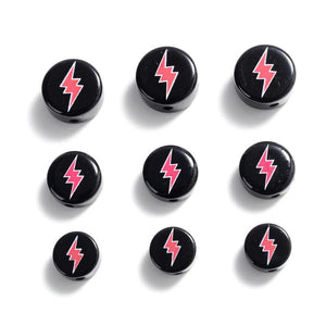 30pcs Lightning Acrylic Beads Round Spacer Beads for Jewelry Making DIY