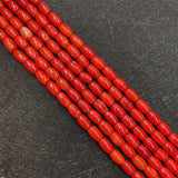 Faux Coral Oval Beads Charm Orange Jewelry DIY Necklace Earrings Bracelet