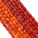 Faux Coral Oval Beads Charm Orange Jewelry DIY Necklace Earrings Bracelet