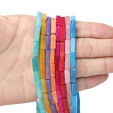 14x4mm Natural Rose Quartz Crystal Tube Beads for Jewelry Making
