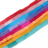 14x4mm Natural Rose Quartz Crystal Tube Beads for Jewelry Making