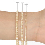 2 3 4mm Natural Faceted Stone Beads Shell Beads for Jewelry Making