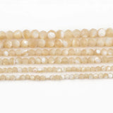 2 3 4mm Natural Faceted Stone Beads Shell Beads for Jewelry Making