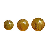 4A Natural Yellow Agate Heart Sutra Buddha Quartz Crystal Bead