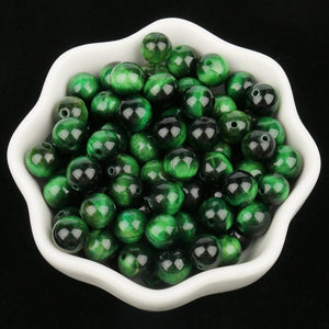 Green Tiger Eye Round Beads 4-12mm Jewelry Making DIY Charms Bracelet