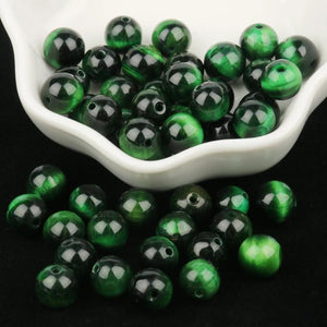 Green Tiger Eye Round Beads 4-12mm Jewelry Making DIY Charms Bracelet