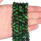 Green Tiger Eye Round Beads 4-12mm Jewelry Making DIY Charms Bracelet