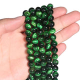 Green Tiger Eye Round Beads 4-12mm Jewelry Making DIY Charms Bracelet