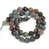 6 8 10mm Faceted Agate Stone Round Beads 15'' for DIY Bracelets