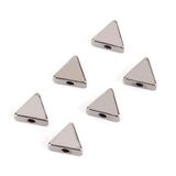 30pcs Colorful Triangle Spacer Beads for DIY Jewelry Making Charms Bracelets 7mm