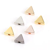 30pcs Colorful Triangle Spacer Beads for DIY Jewelry Making Charms Bracelets 7mm
