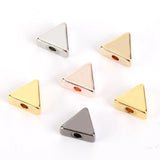 30pcs Colorful Triangle Spacer Beads for DIY Jewelry Making Charms Bracelets 7mm