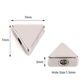 30pcs Colorful Triangle Spacer Beads for DIY Jewelry Making Charms Bracelets 7mm