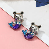 10pcs Silver Star Earth Beads Animal Charm for DIY Crafts