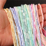 4x8mm Dyed Shell Beads Round Tube Pearl Loose Beads for Jewelry Making