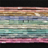 4x8mm Dyed Shell Beads Round Tube Pearl Loose Beads for Jewelry Making