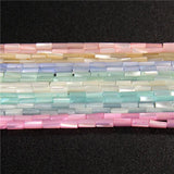 4x8mm Dyed Shell Beads Round Tube Pearl Loose Beads for Jewelry Making