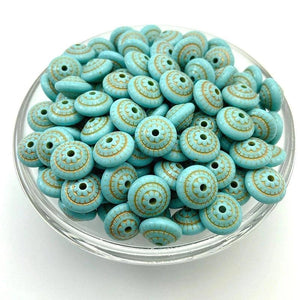 Carved Acrylic Beads 10x14mm Vintage Special-shaped Beads
