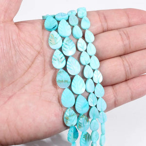 Colorful Leaves Shell Bead Mother of Pearl Beads for Jewelry Making DIY