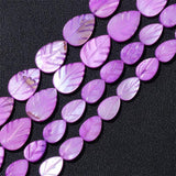 Colorful Leaves Shell Bead Mother of Pearl Beads for Jewelry Making DIY