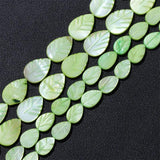 Colorful Leaves Shell Bead Mother of Pearl Beads for Jewelry Making DIY
