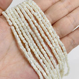 Mother of Pearl Shell Column Beads Tube Spacer 3mm